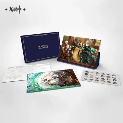Genshin Impact 2024 Desk Calendar Gift Box