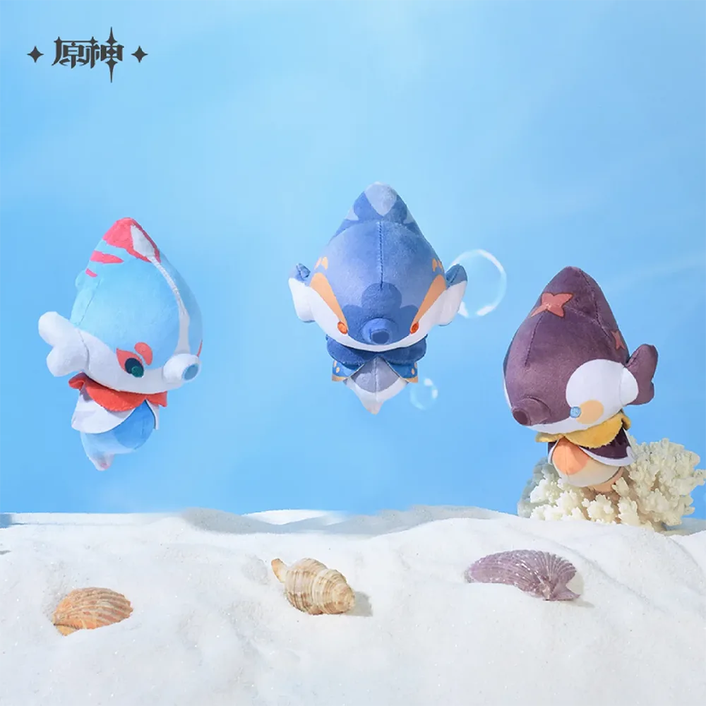Genshin Impact Fontemer Aberrant Series Bubble Seahorse Plush Keychain