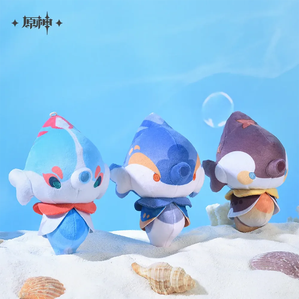 Genshin Impact Fontemer Aberrant Series Bubble Seahorse Plush Keychain