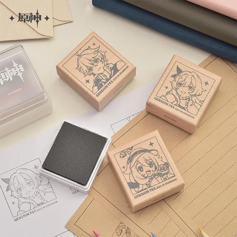 Genshin Impact 2023 Reunion Series: Badge / Thick Acrylic Display / Stamp Set / Acrylic Display Stand Set