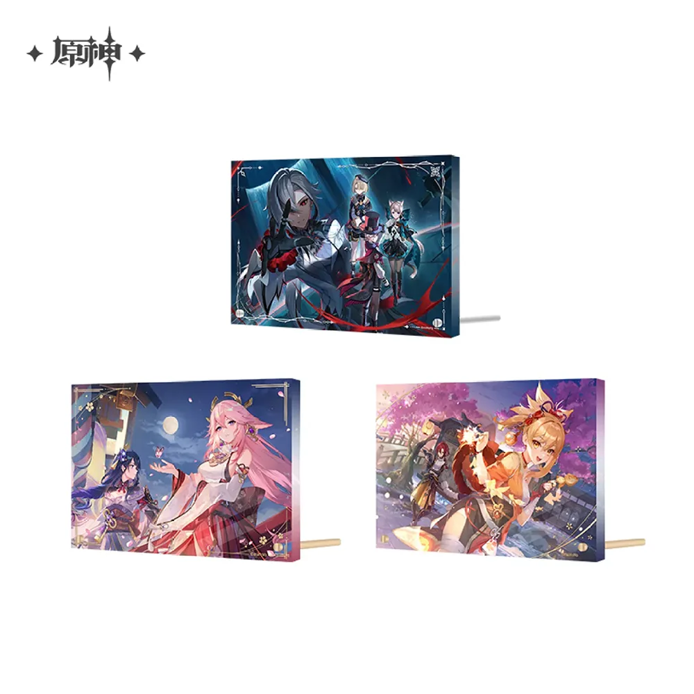 Genshin Impact Theme Thick Acrylic Display
