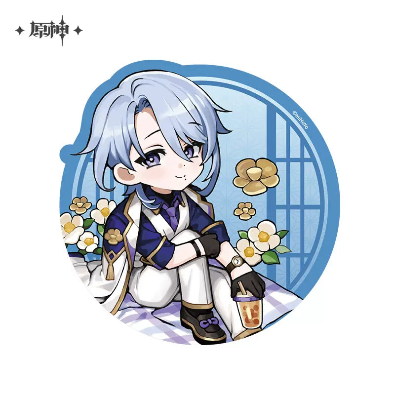 Genshin Impact Picnic Theme Series: Chibi Character Mouse Pad