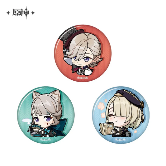 Genshin Impact Chibi Character Series Badge - Fontaine