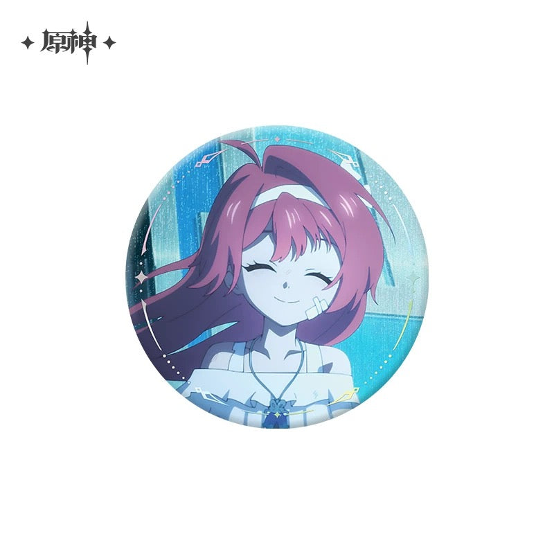 Genshin Impact The Song Burning in the Emberfire Series Badge / Film Bookmark Set