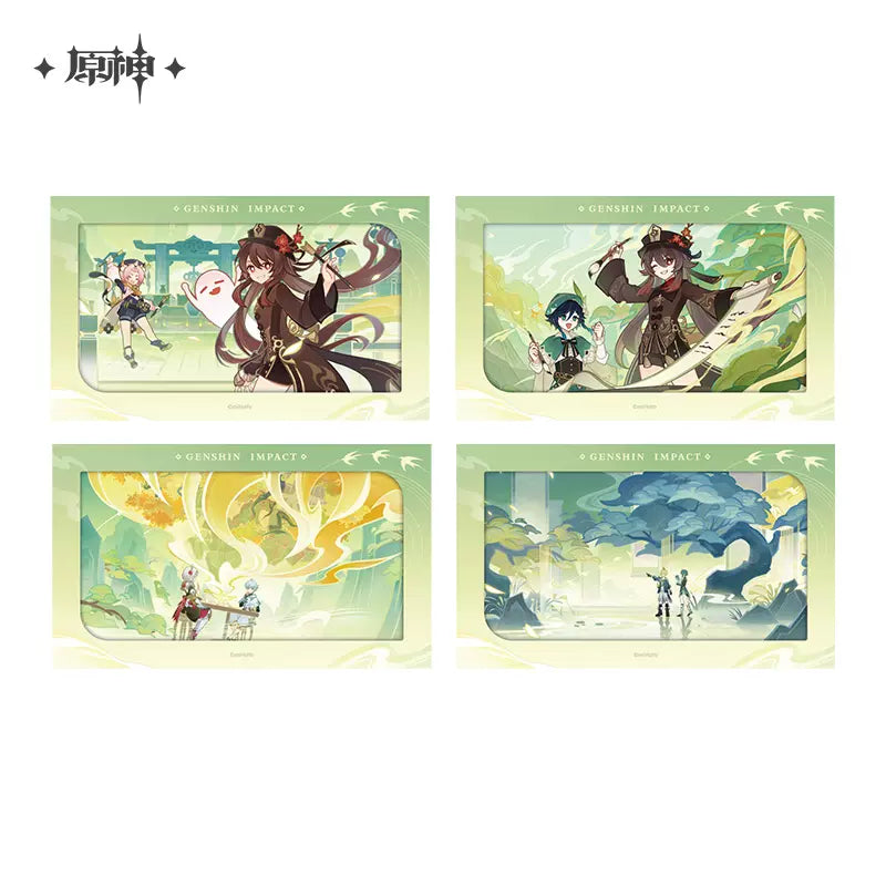 Genshin Impact Poetry of Swimming Series Badge / Keychain / Collectible Card