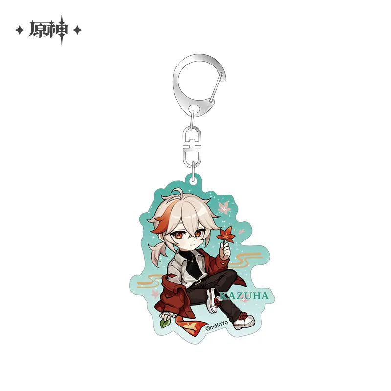 Genshin Impact Picnic Theme Series: Chibi Character Badge / Keychain