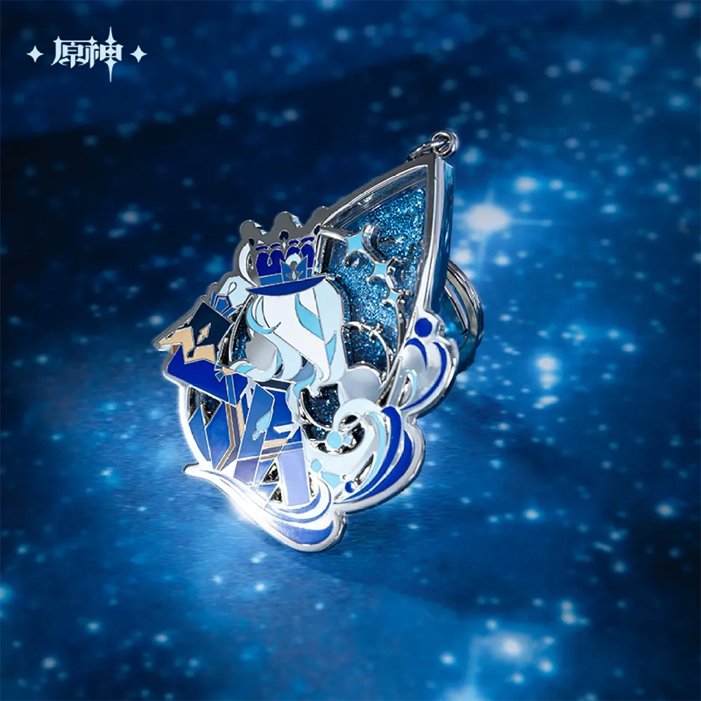 Genshin Impact Furina: Focus of the Stage Glitter Metal Keychain (Jun 2025)