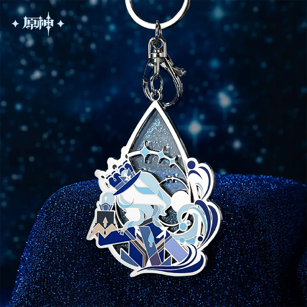 Genshin Impact Furina: Focus of the Stage Glitter Metal Keychain (Jun 2025)