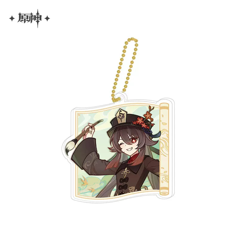 Genshin Impact Poetry of Swimming Series Badge / Keychain / Collectible Card