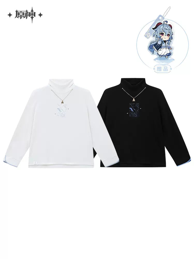 Genshin Impact Ganyu Theme Impressions Series Half-Turtleneck Knit Sweater