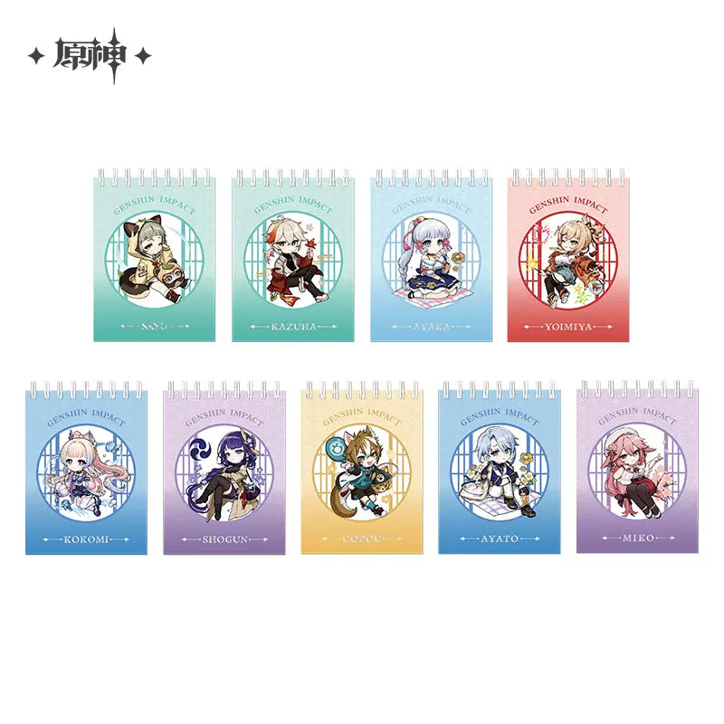 Genshin Impact Picnic Theme Series: Chibi Character Notebook