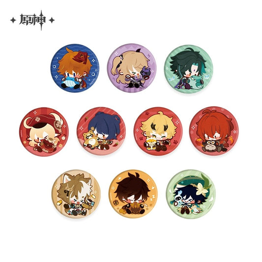 Genshin Impact Chibi Character Series Plush Badge