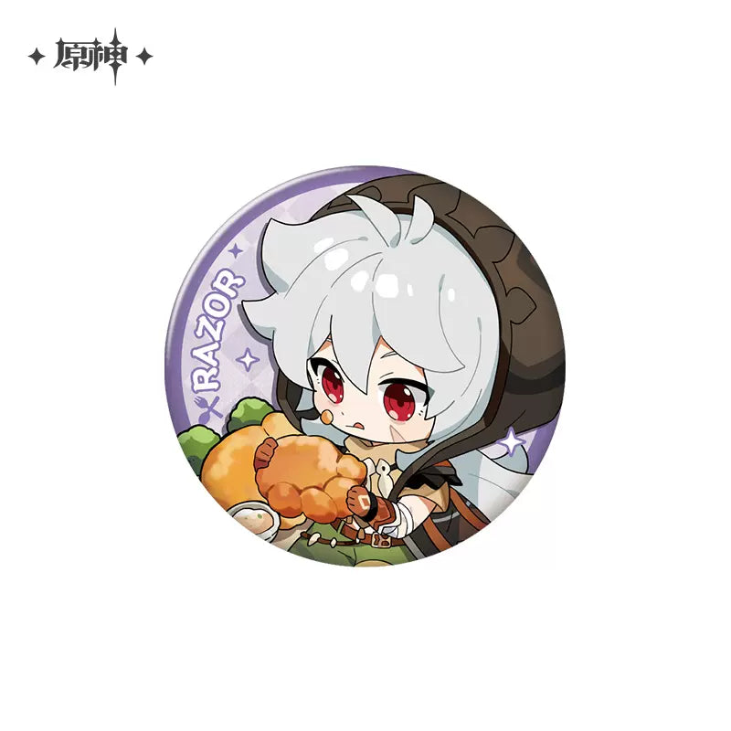 Genshin Impact Delicious Party Series Character Badge