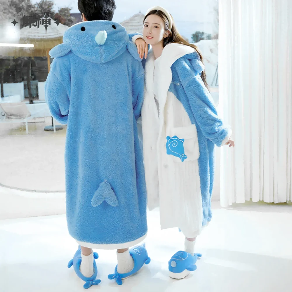 Genshin Impact Tartaglia’s Whale Monoceros Caeli Fluffy Home Robe
