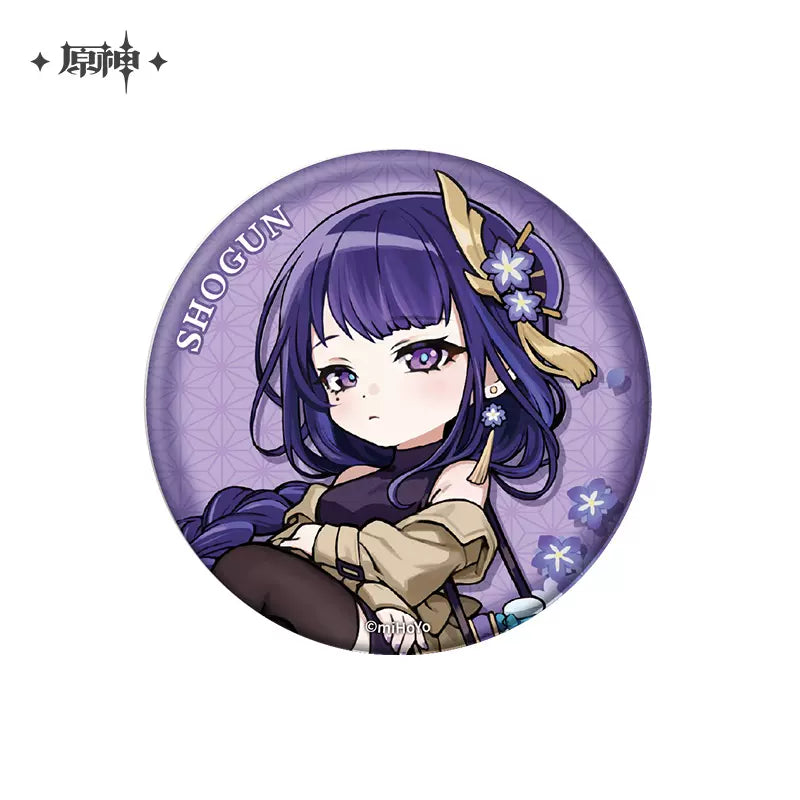 Genshin Impact Picnic Theme Series: Chibi Character Badge / Keychain