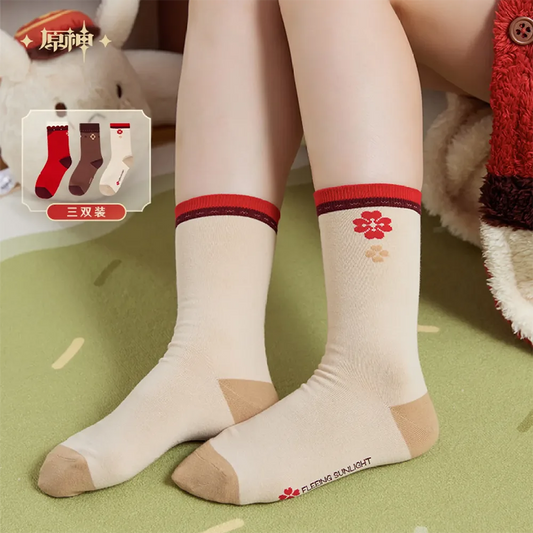 Genshin Impact Klee Theme Impressions Series Socks 3 Styles