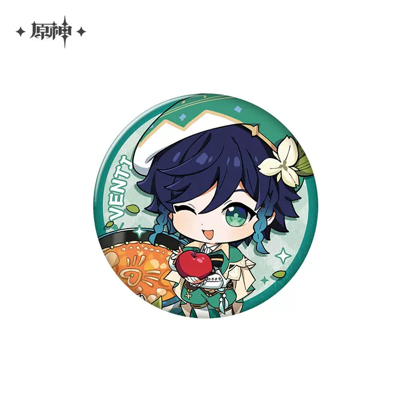 Genshin Impact Delicious Party Series Character Badge