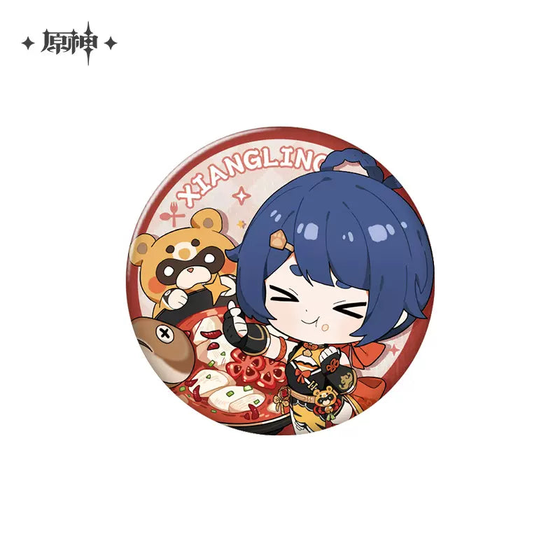 Genshin Impact Delicious Party Series Character Badge