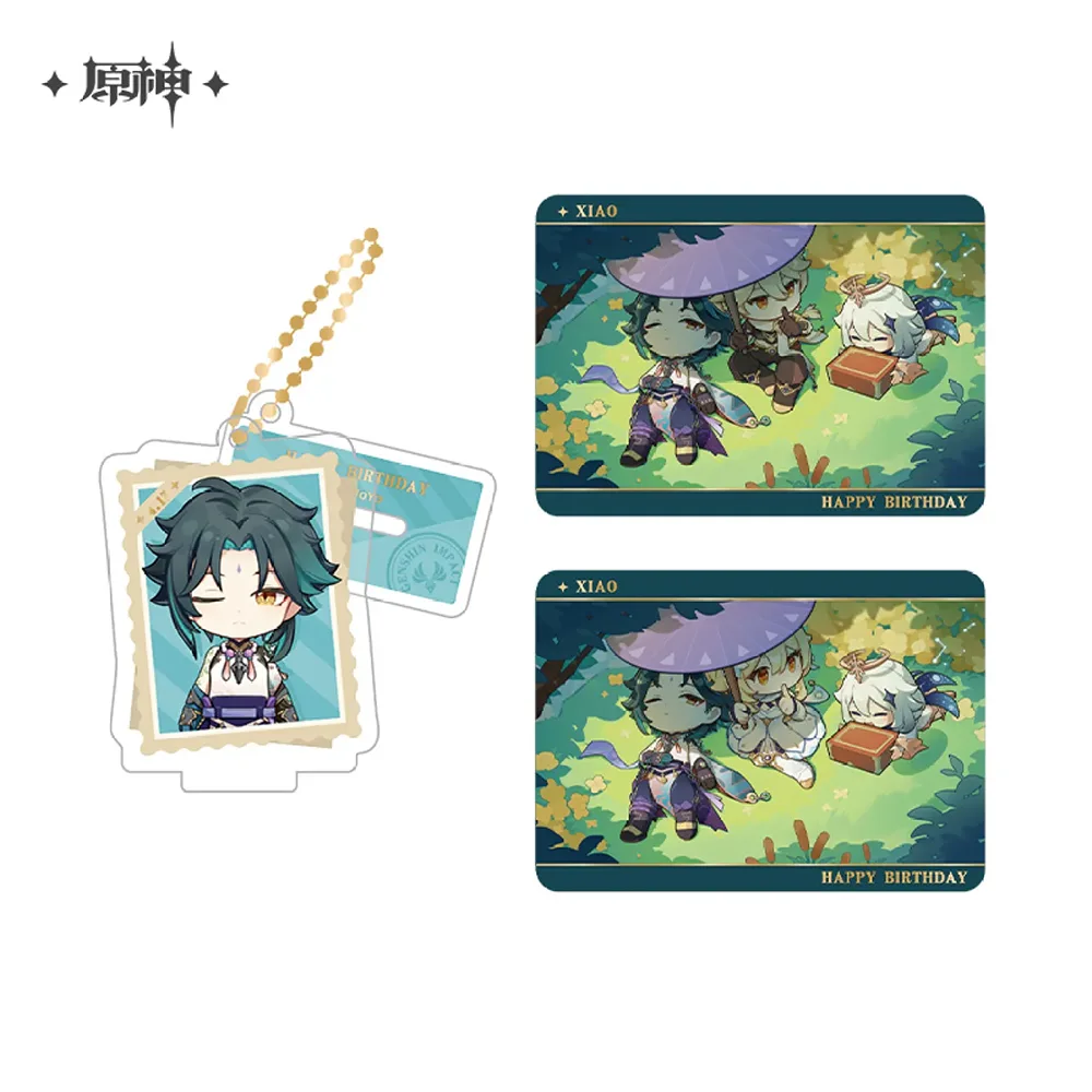 Genshin Impact Moment of Bloom Series  Acrylic Stand & Collection Card Set