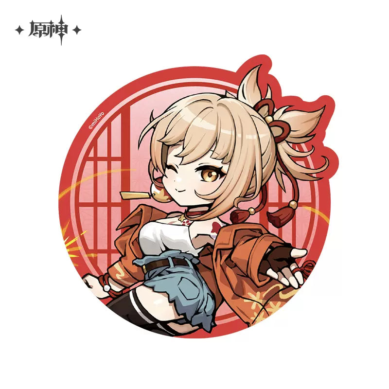 Genshin Impact Picnic Theme Series: Chibi Character Mouse Pad