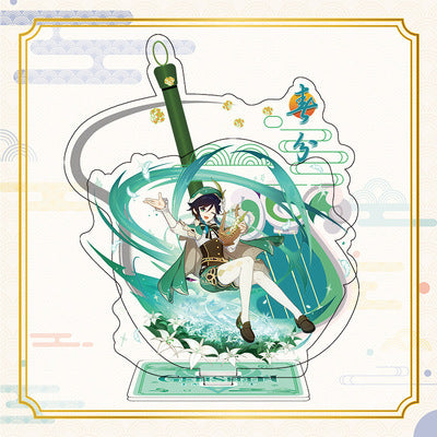 [Fan-Made Merchandise] Genshin Impact Double Layer (Background + Character) Acrylic Standee