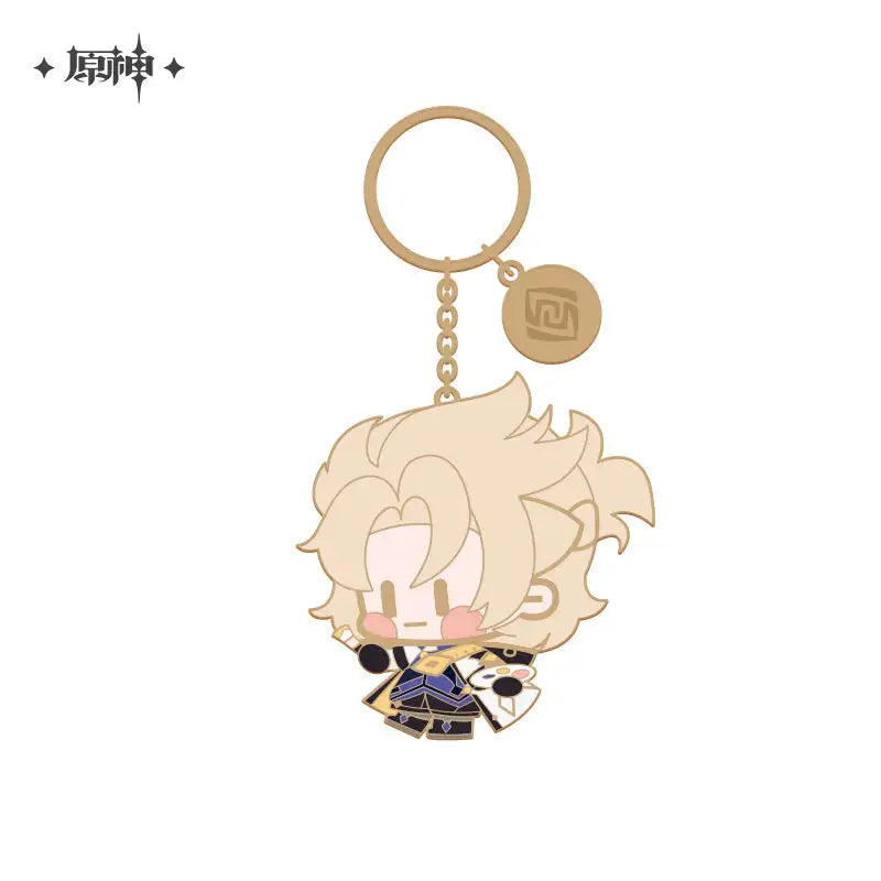 Genshin Impact Chibi Character Series Metal Keychain