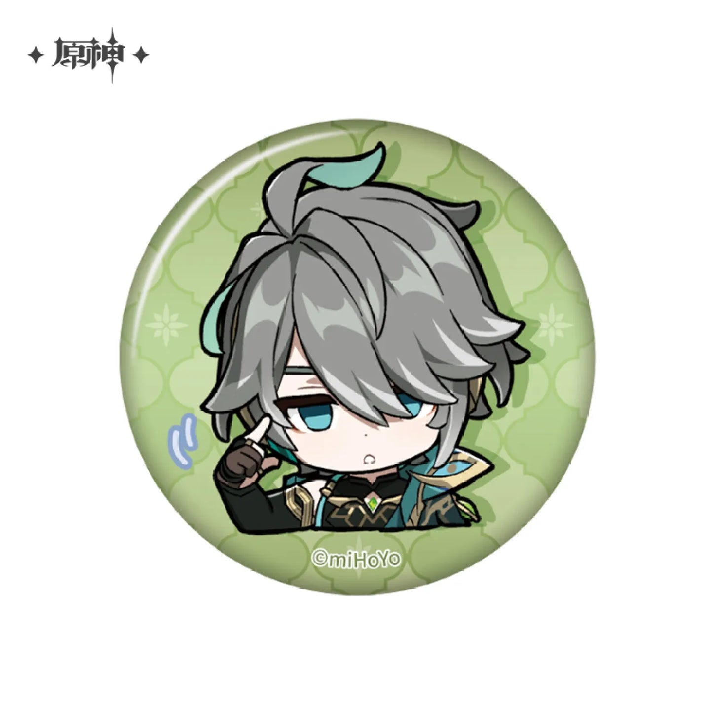 Genshin Impact Sumeru Themed Chibi Character Expression Badge