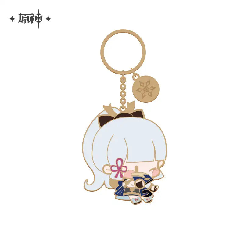 Genshin Impact Chibi Character Series Metal Keychain