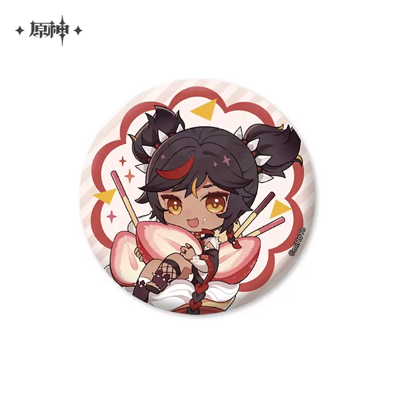 Genshin Impact Offline Store Theme Series Chibi Double Flash Badge