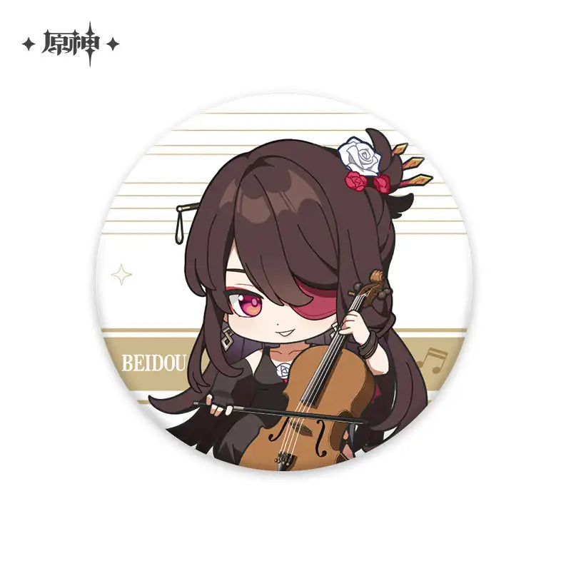 Genshin Impact Symphony Into A Dream: Chibi Character Badge