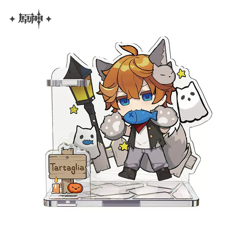 Genshin Impact Bizarre Disguise Theme Chibi Character Pen Holder Display