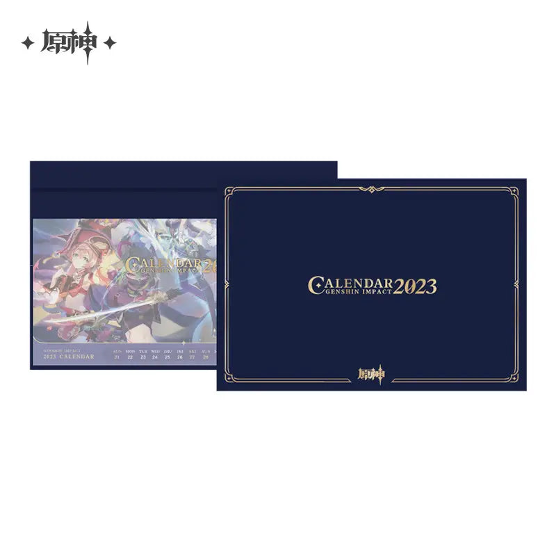 Genshin Impact 2023 Desk Calendar Gift Box