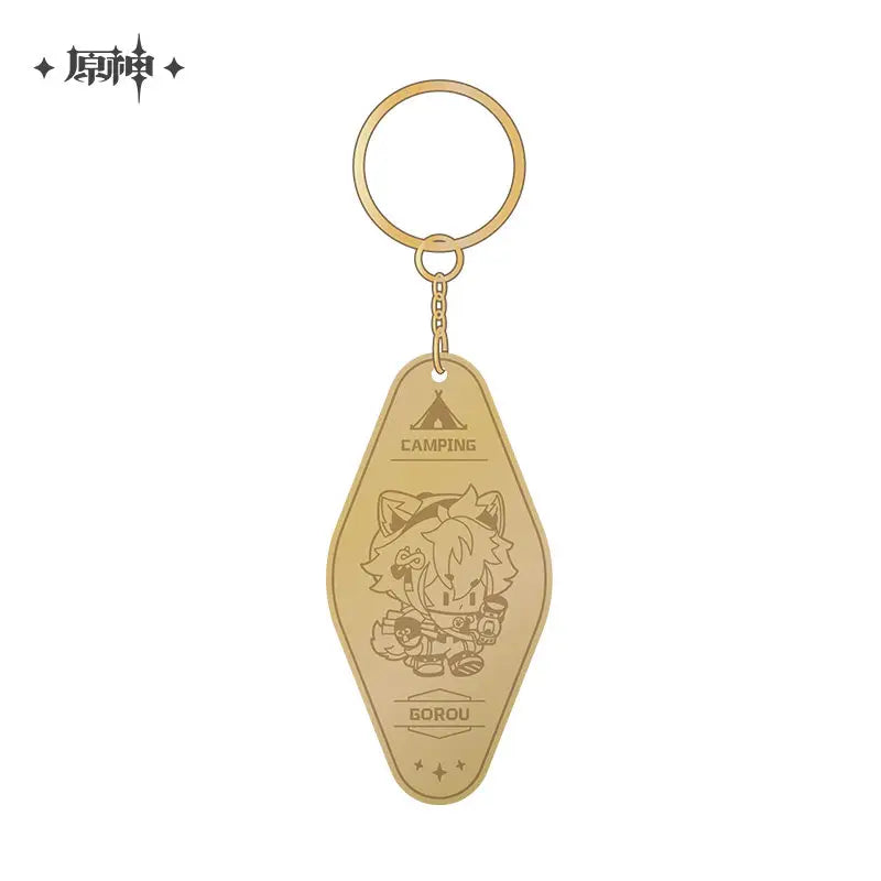 Genshin Impact Go Camping! Series: Metal Keychain