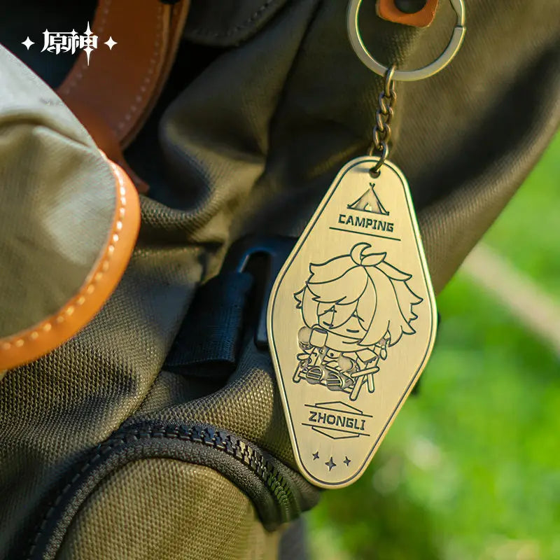 Genshin Impact Go Camping! Series: Metal Keychain