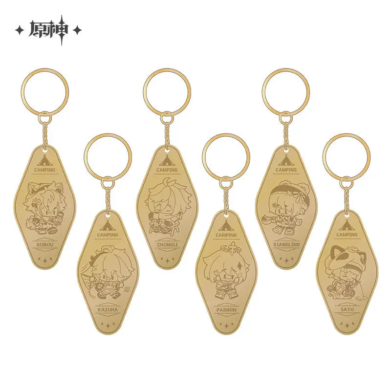 Genshin Impact Go Camping! Series: Metal Keychain