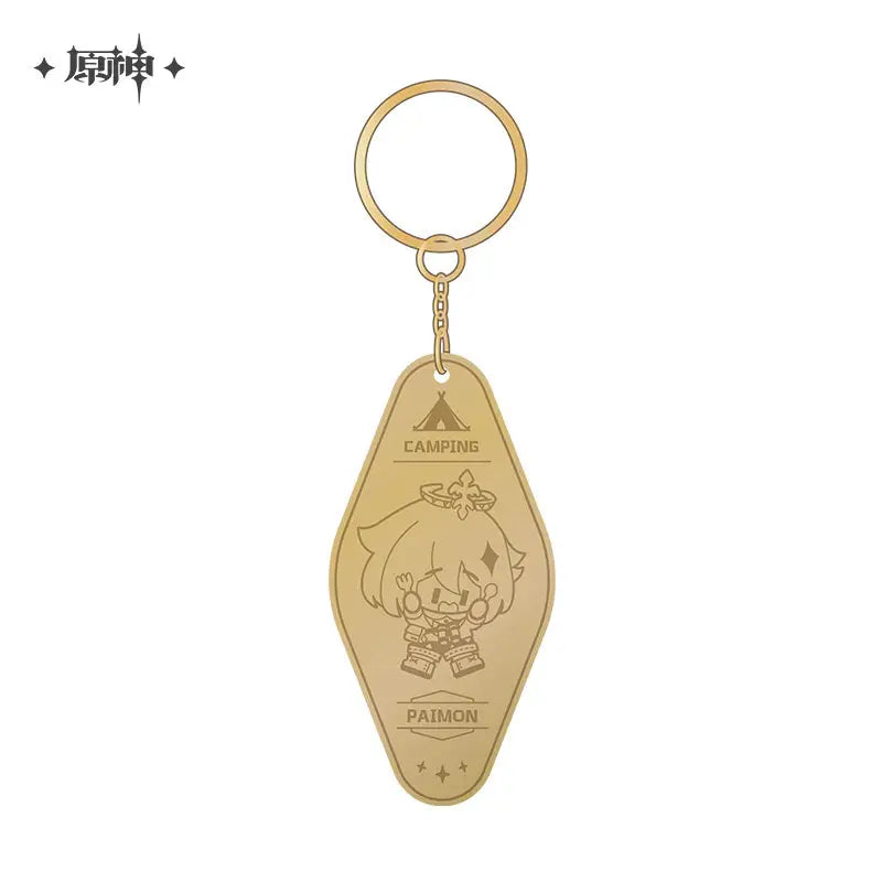 Genshin Impact Go Camping! Series: Metal Keychain