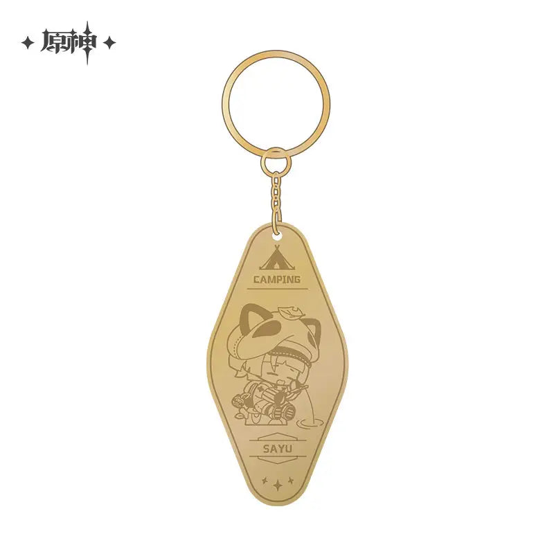 Genshin Impact Go Camping! Series: Metal Keychain