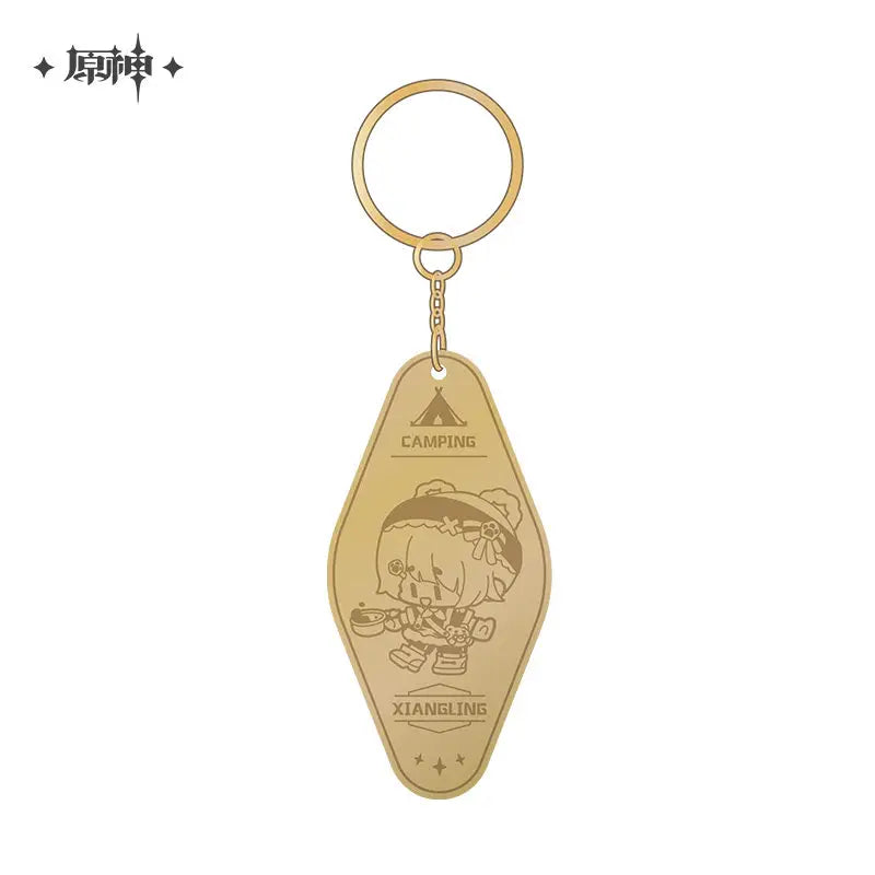 Genshin Impact Go Camping! Series: Metal Keychain