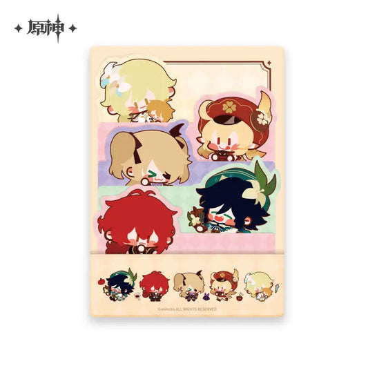 Genshin Impact Assorted Chibi Character Notepad