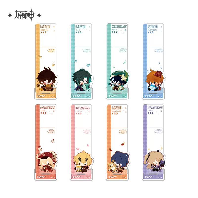 Genshin Impact Chibi Character Series Notepad Standee