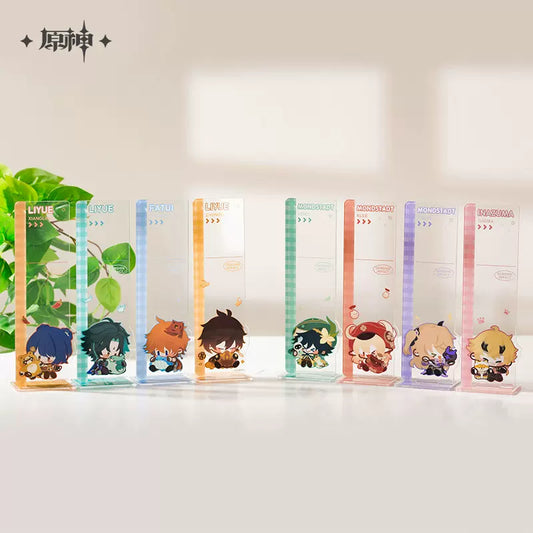 Genshin Impact Chibi Character Series Notepad Standee