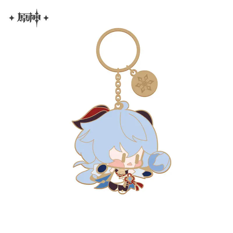 Genshin Impact Chibi Character Series Metal Keychain