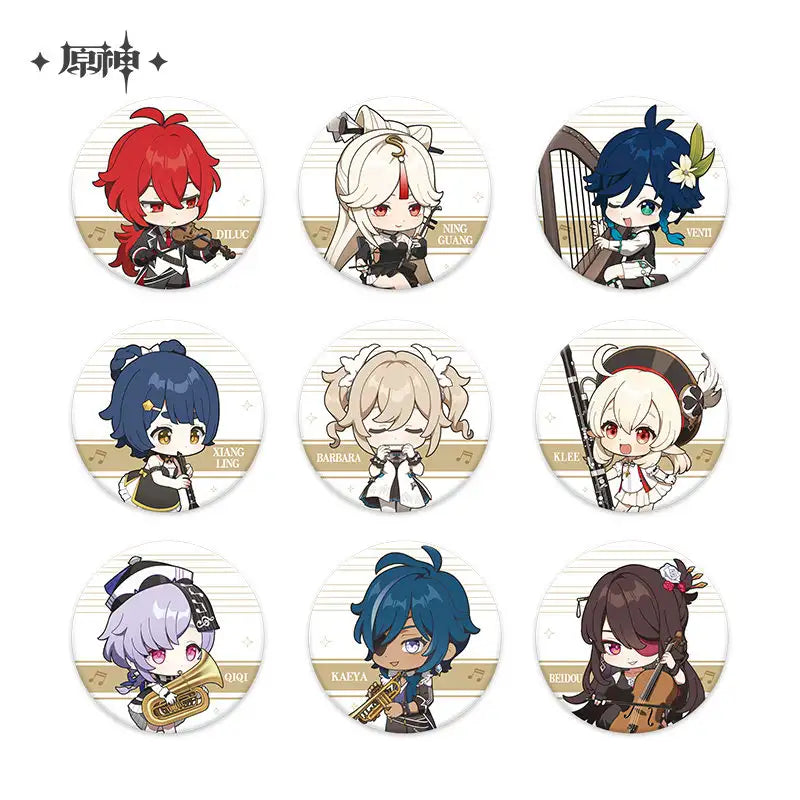 Genshin Impact Symphony Into A Dream: Chibi Character Badge