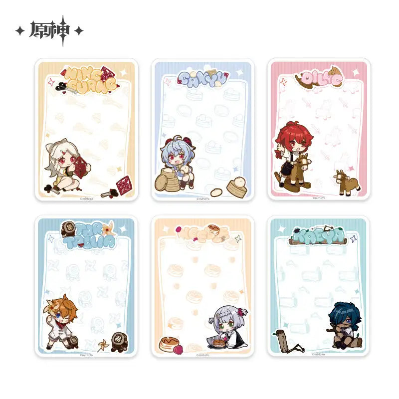 Genshin Impact Childhood Dreams Series Memo Pad Set