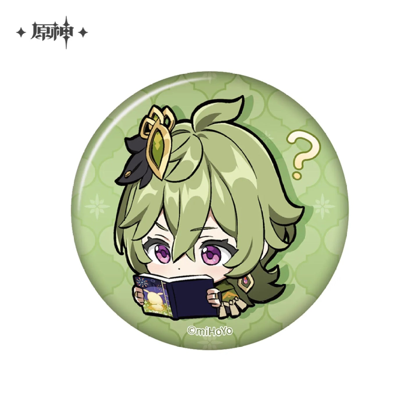 Genshin Impact Sumeru Themed Chibi Character Expression Badge