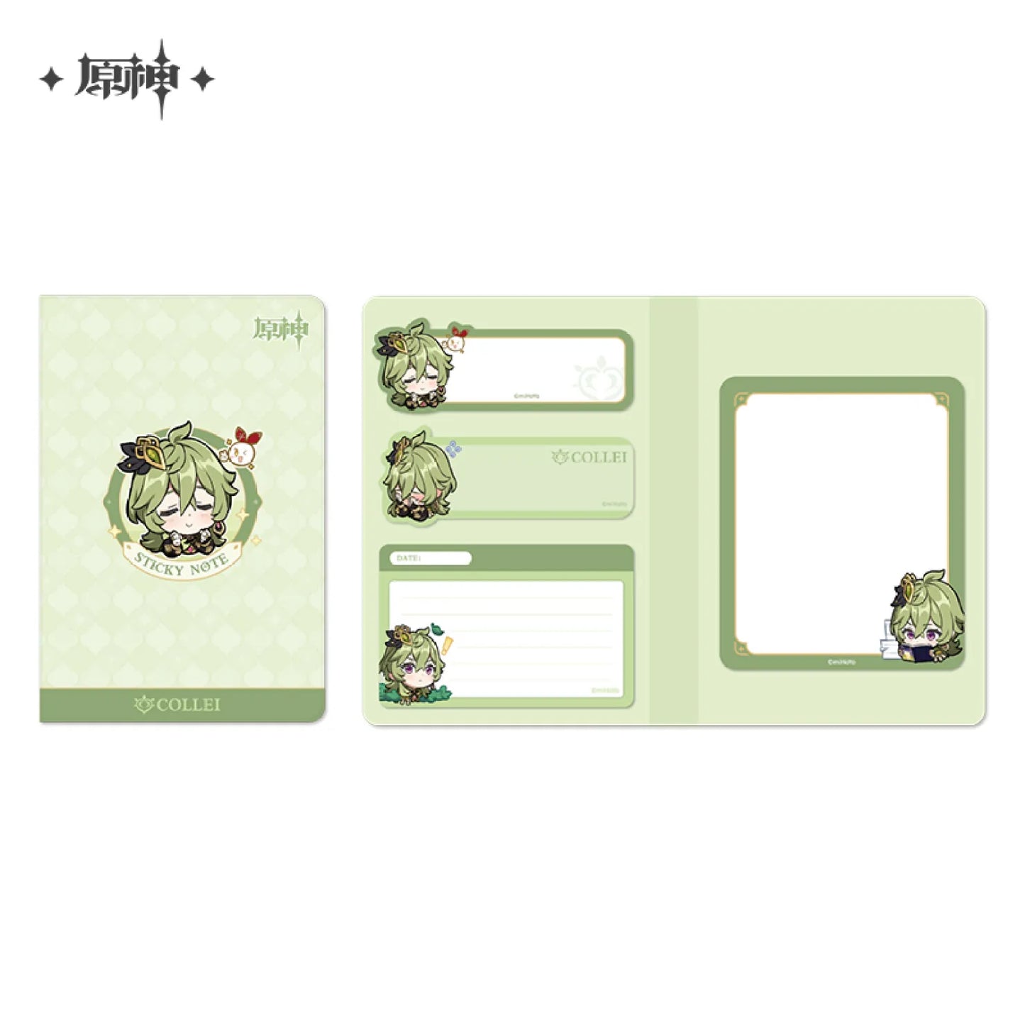 Genshin Impact Chibi Emoji Sticky Notes - Sumeru