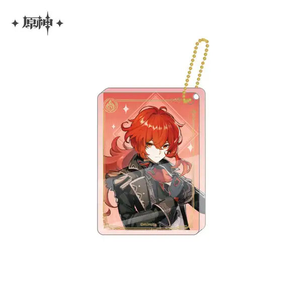 Genshin Impact Character Illustration Series: Thick Acrylic Keychain