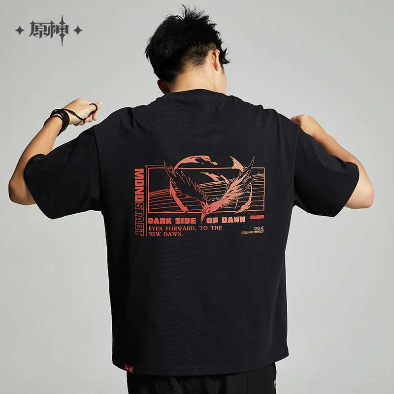 Genshin Impact Flames of Dawn Diluc T-Shirt