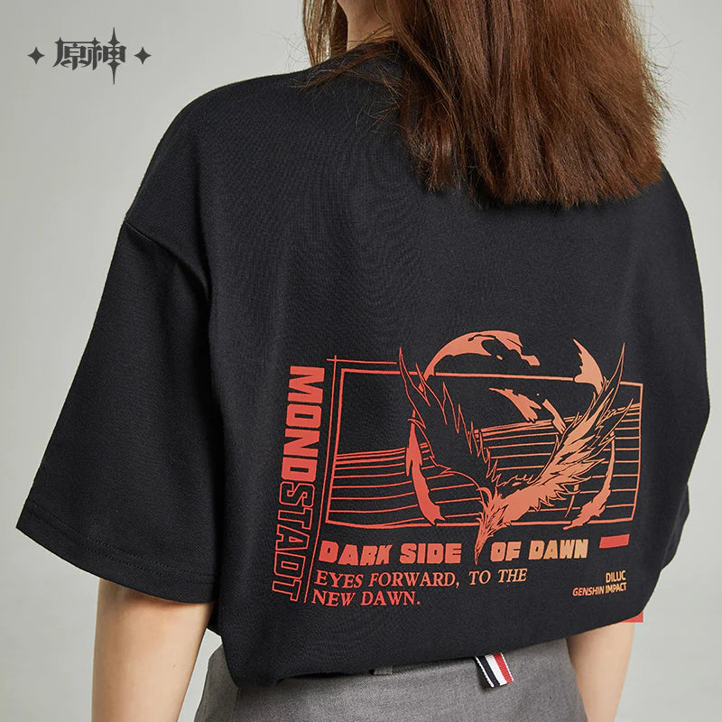 Genshin Impact Flames of Dawn Diluc T-Shirt