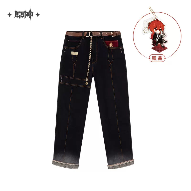 Genshin Impact Diluc Theme Impression Jeans